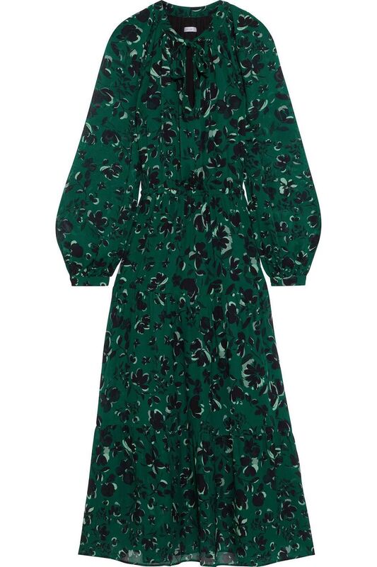 green emerald velvet dress Kelly Green Twist Front Cut Out Dress - Maxi Dresses