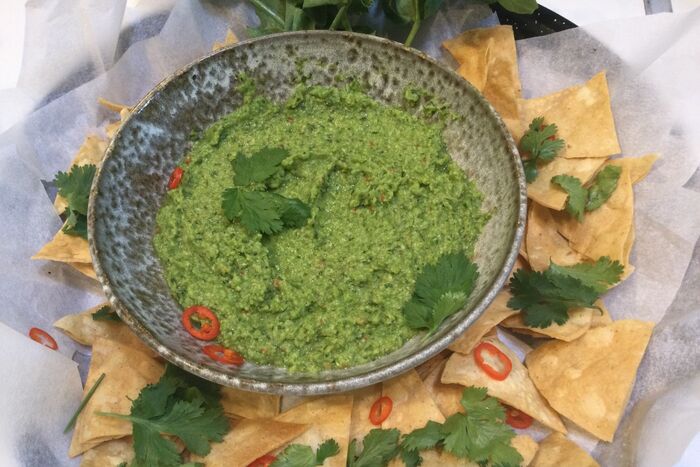 Green slime with nachos