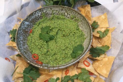 Green slime with nachos