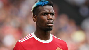 <p>Manchester United’s Paul Pogba has long been linked with a move away. Picture: Martin Rickett</p>