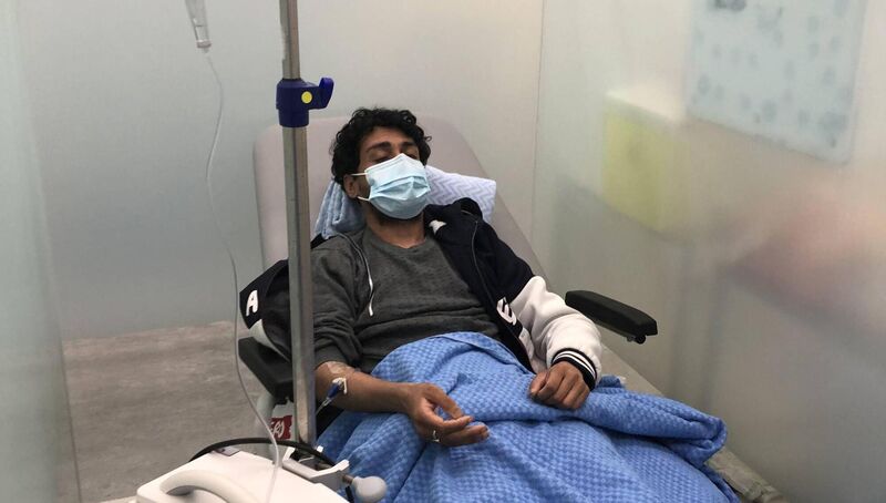 Nadim Hussain was hospitalised upon entering day nine of his hunger strike campaign for permission to remain.