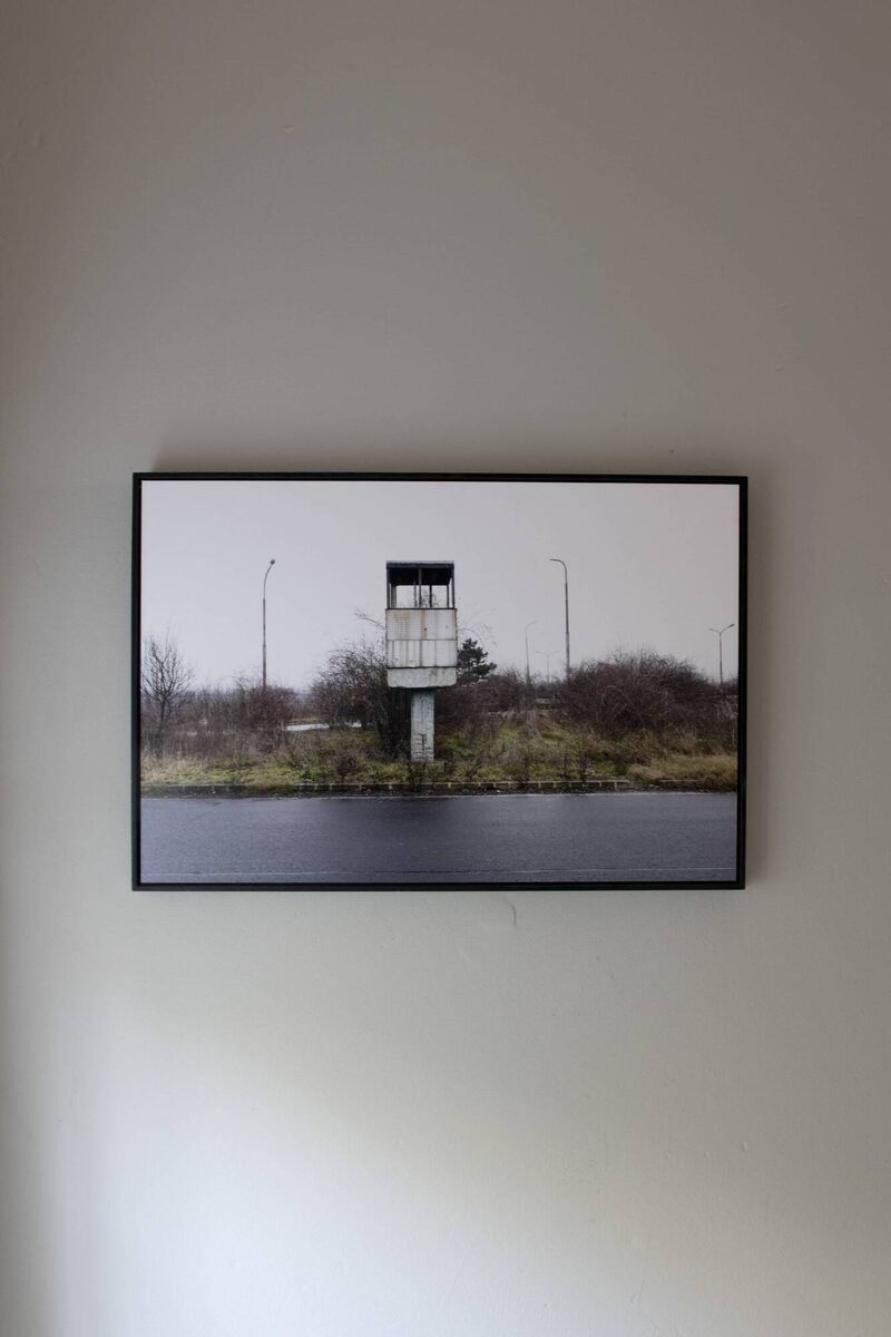 Photographic Print ‘Abandoned Border Post’ 2016, by Pascal Ungerer, photographed on the Hungarian and Austrian border 