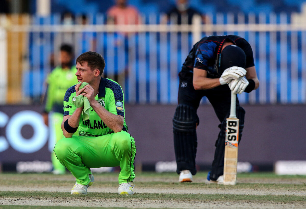 Ireland’s Craig Young dejected. Picture: INPHO/Pankaj Nangia