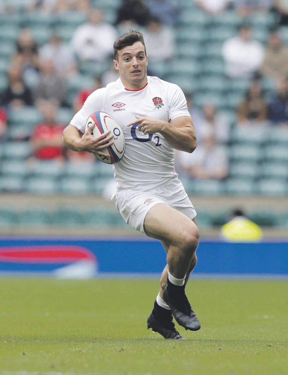 Adam Radwan of England makes a run during the Summer International against Canada earlier this year. Picture: Henry Browne/Getty Images