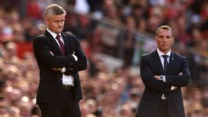<p>Brendan Rodgers heads the list to replace Manchester United manager Ole Gunnar Solskjaer. Photo: OLI SCARFF/AFP via Getty Images</p>