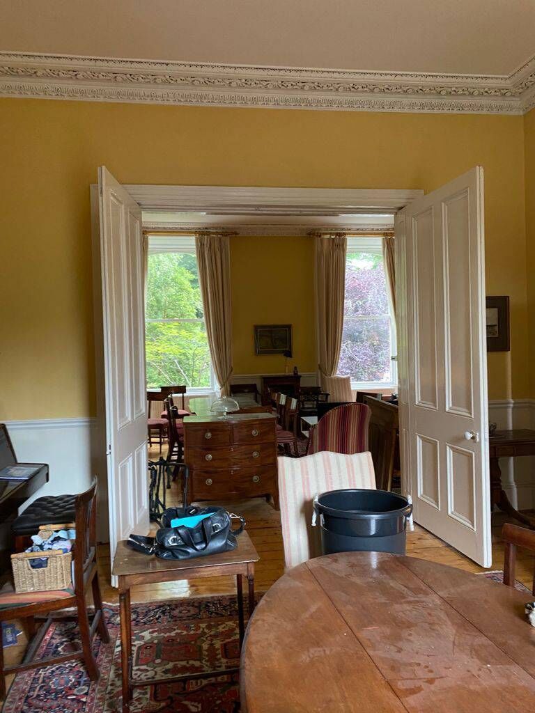 Before: The reception rooms. Before: The reception rooms.