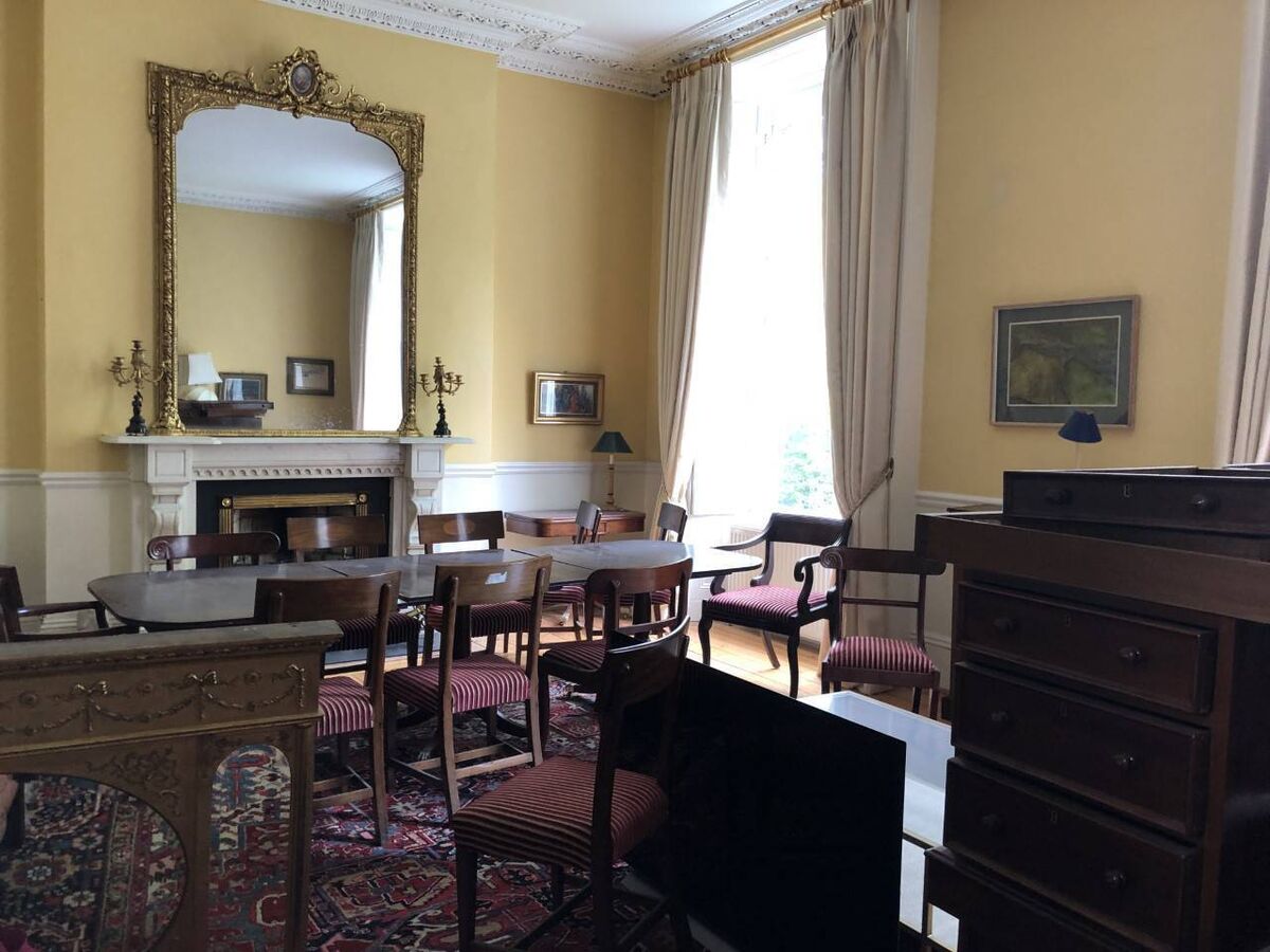 Before: One of the reception rooms. Before: One of the reception rooms.