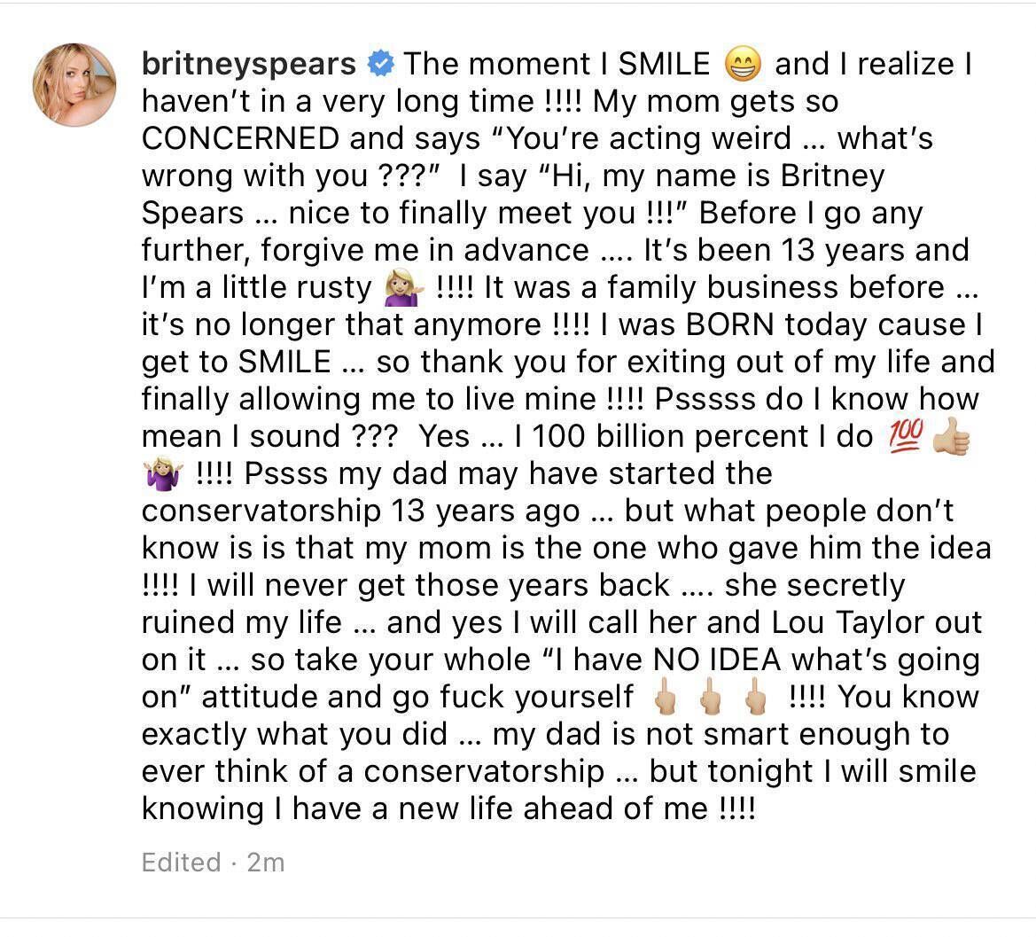 Picture: @britneyspears / Instagram Picture: @britneyspears / Instagram