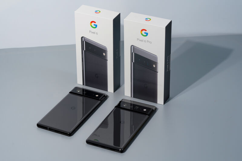 Google Pixel 6 and Pixel 6 Pro. Pic: Noel Campion Google Pixel 6 and Pixel 6 Pro. Pic: Noel Campion