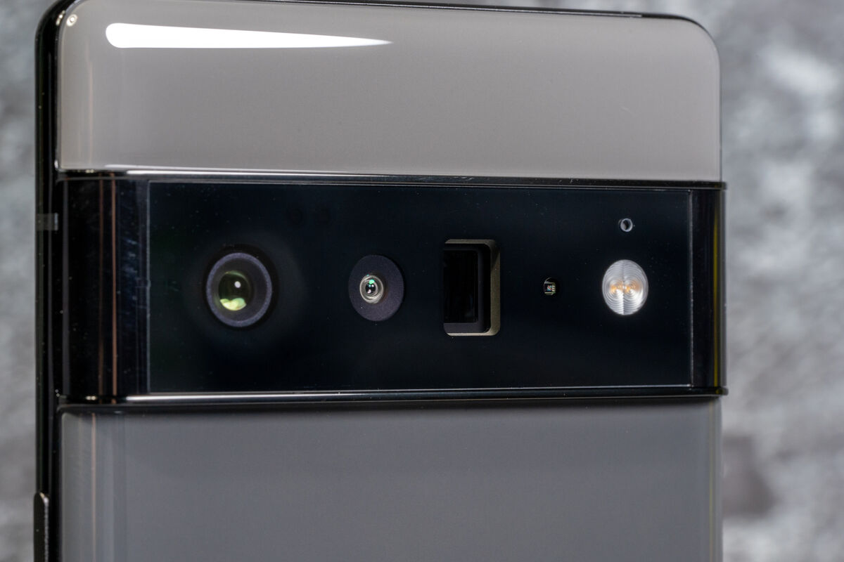 Google Pixel 6 Pro triple cameras. Pic: Noel Campion