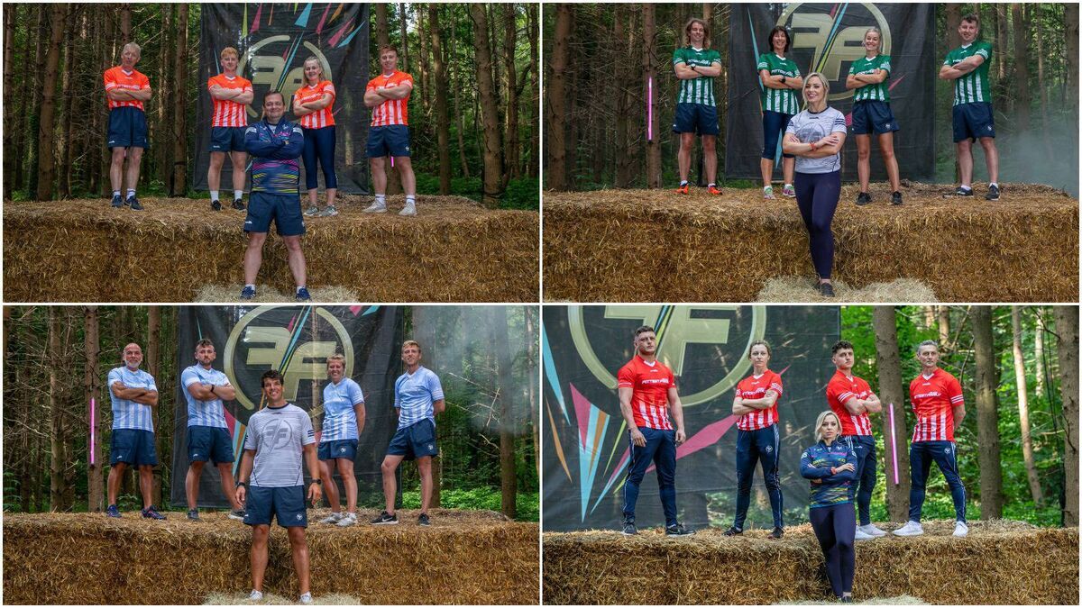 Ireland's Fittest Family: Davy’s O’Sheas from his home county Clare, Anna’s O’ Brien’s from her home county Cork, Donncha’s Mooneys from Dublin and Derval’s Sextons from Kildare. 