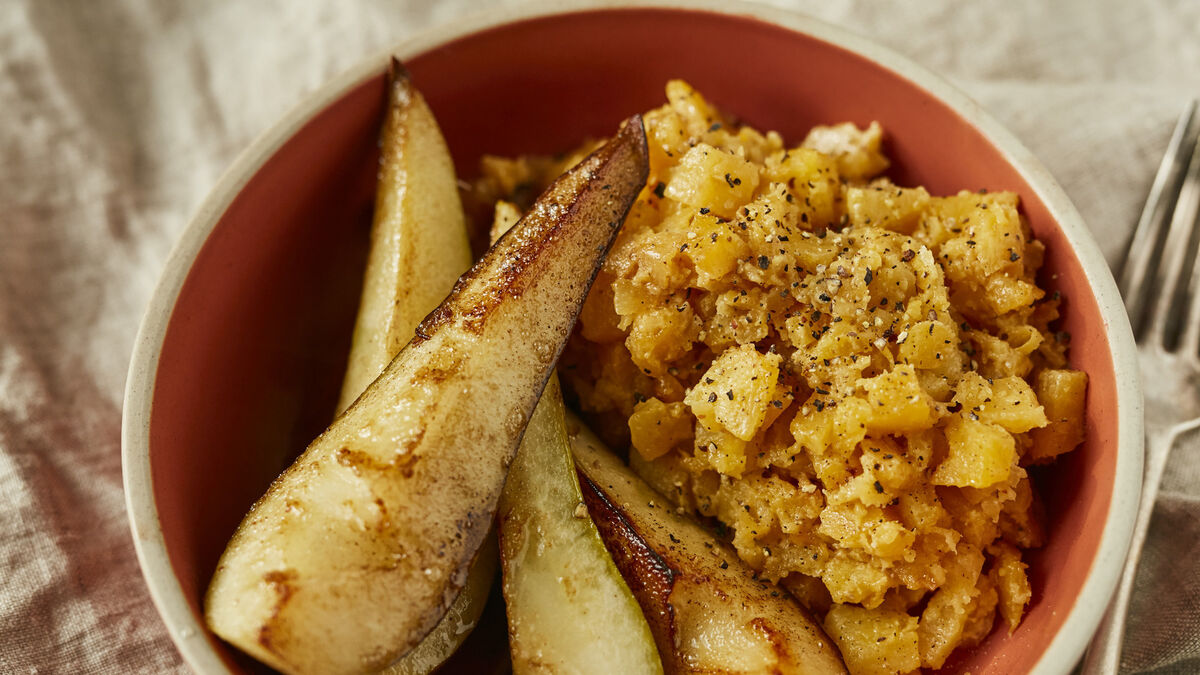 Swede mash with pears