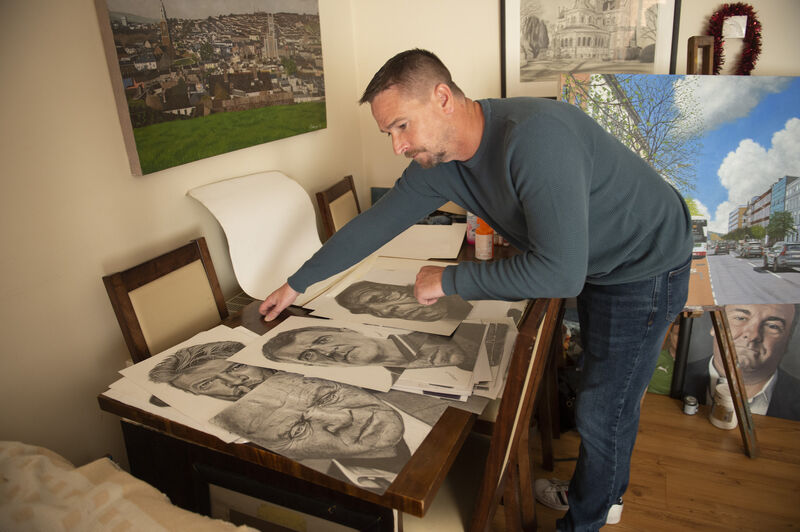 Artis Keith Anderson, Douglas Cork, whose work features on this year's Holly Bough Christmas magazine. Picture: Dan Linehan Artis Keith Anderson, Douglas Cork, whose work features on this year's Holly Bough Christmas magazine. Picture: Dan Linehan