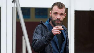 <p>Wolves fan Jamie Arnold, has been fined £340 after being found guilty of shouting homophobic abuse and making gestures mocking people with disabilities during a Premier League match (Jacob King/PA)</p>