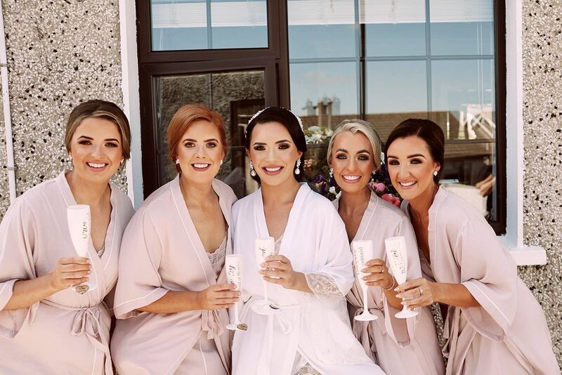 Sinéad Connery with her bridesmaids Hayley O’Leary, Ciara O’Sullivan, Orla Newman and Shannen Forde