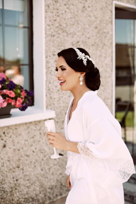 Sinéad Connery's hair is by Cathriona Rohan and her makeup is by by Niamh O'Leary