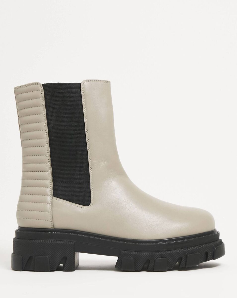 Chunky Leather Ankle Boots Wide Fit,€82.50, Simply Be Chunky Leather Ankle Boots Wide Fit,€82.50, Simply Be