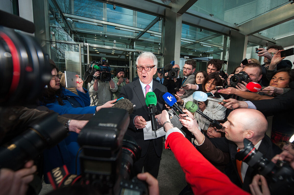 Seán FitzPatrick outside  Dublin Circuit Criminal Court on April 16, 2014, after he was acquitted on all counts. File picture: Collins Courts