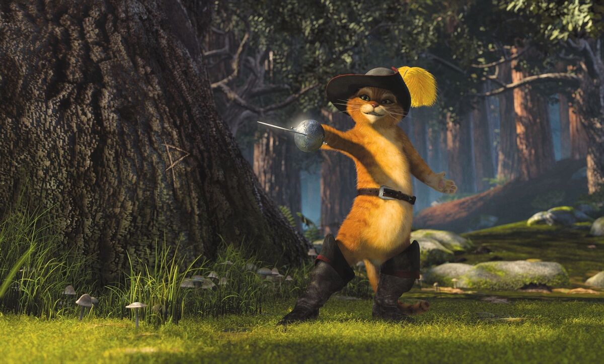 Puss in Boots voiced by Antonio Banderas
