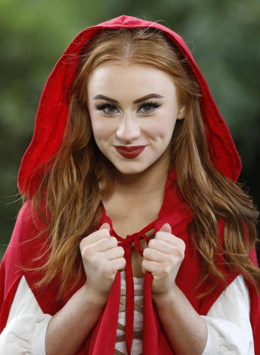 Aisling Sharkey (Red Riding Hood) at the launch of The Helix Panto, Red Riding Hood.