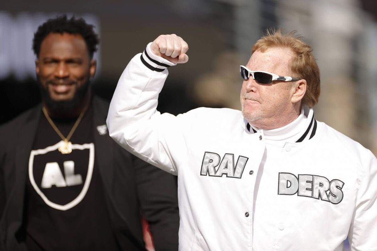 Las Vegas Raiders owner Mark Davis ahead of last weekend's loss to the New York Giants at MetLife Stadium Las Vegas Raiders owner Mark Davis ahead of last weekend's loss to the New York Giants at MetLife Stadium