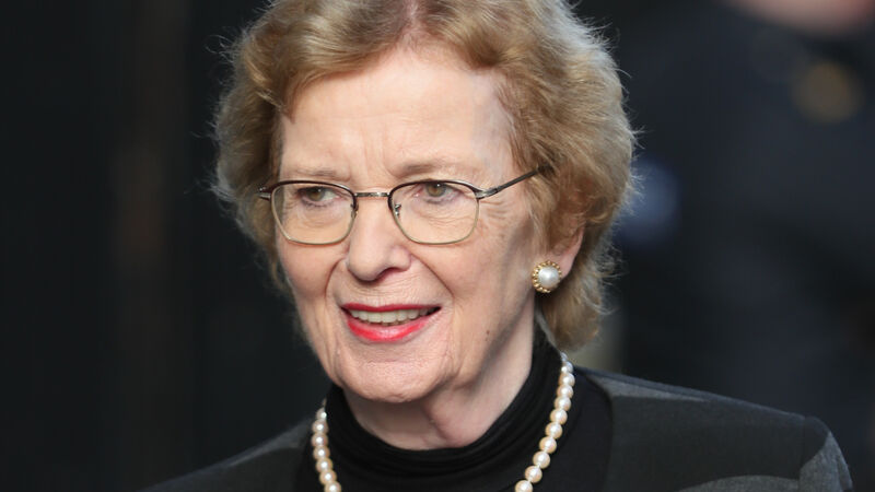 Mary Robinson: 'We tax-exempt what’s killing us, would you believe it?' Mary Robinson: 'We tax-exempt what’s killing us, would you believe it?'