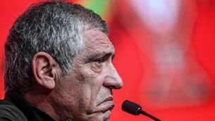 <p>APOLOGY: Portugal's coach Fernando Santos says he understands the disappointment of the Portuguese people - "but they are not more disappointed than us." </p>