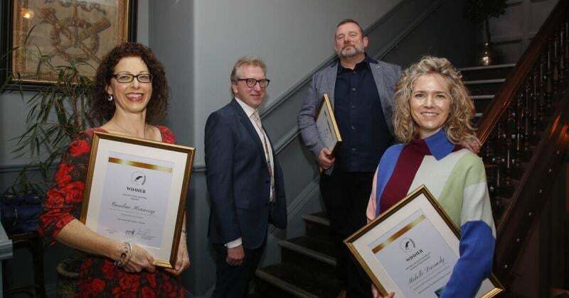 Irish Examiner food writers at the inaugural Irish Food Writing Awards, in Dublin: Caroline Hennessy, Leslie Williams, Joe McNamee and Michelle Darmody. Irish Examiner food writers at the inaugural Irish Food Writing Awards, in Dublin: Caroline Hennessy, Leslie Williams, Joe McNamee and Michelle Darmody.