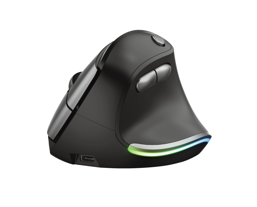 Trust Bayo Ergonomic wireless mouse. Pic: Trust.
