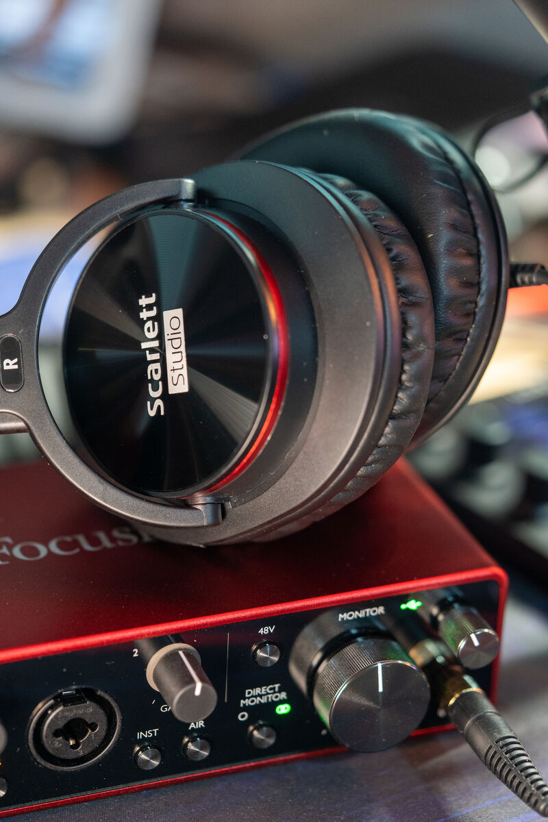 Focusrite Scarlette 2i2 with HP60 Mkiii headphones. Pic: Noel Campion. Focusrite Scarlette 2i2 with HP60 Mkiii headphones. Pic: Noel Campion.
