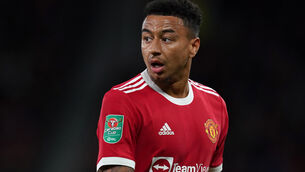 <p>Manchester United’s Jesse Lingard wants regular first-team appearances. Picture: Martin Rickett</p>
