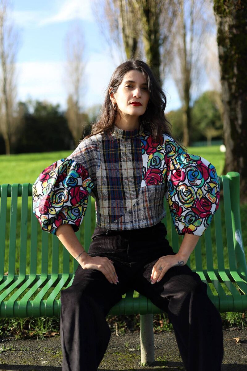 EJAY GRIFFIN AW21. Model - Ana Elizabeth Aguila. Photo: Julie McLoughlin,