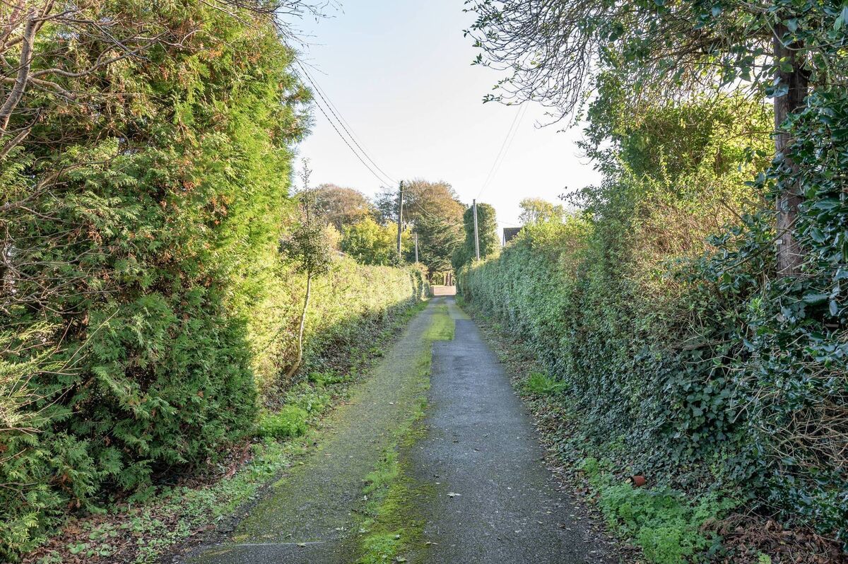 Approach avenue off the Cork Road Approach avenue off the Cork Road