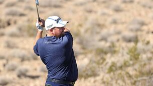 <p>Shane Lowry: Tied for the lead</p>