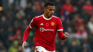 <p>Mason Greenwood was not included in Manchester United’s squad for their trip to Watford after he tested positive for Covid-19 (Martin Rickett/PA)</p>