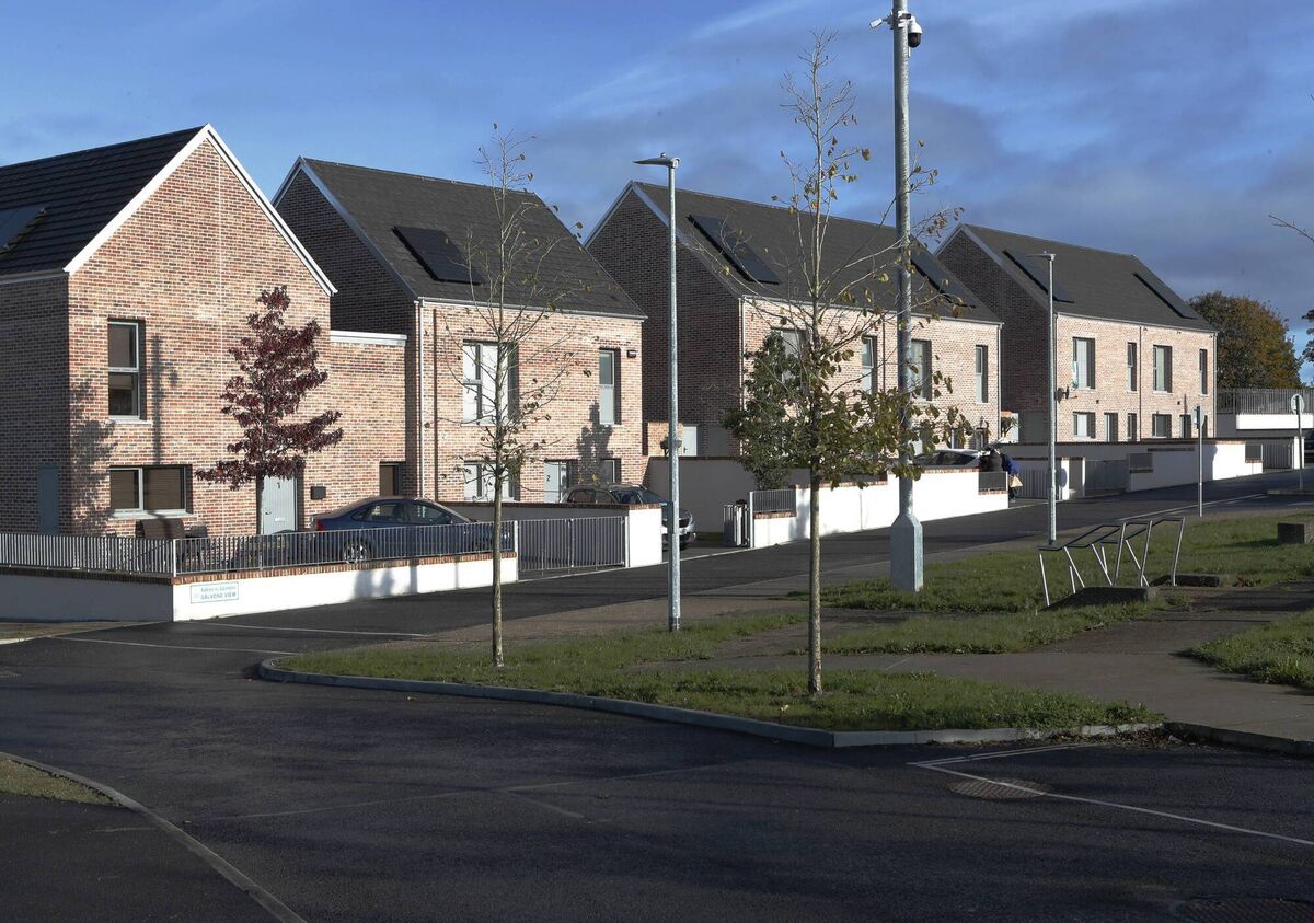 The new housing at Galvone View in Southill. Photograph Liam Burke/Press 22