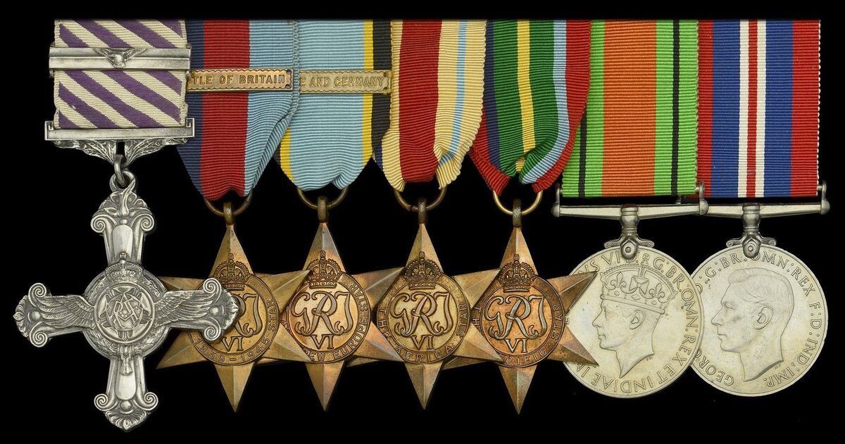 Tony Bartley's war medals.