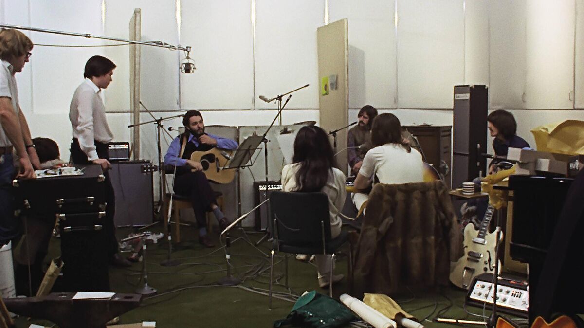 A still from The Beatles: Get Back. A still from The Beatles: Get Back.