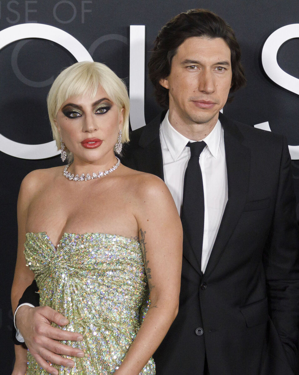 Lady Gaga and Adam Driver arrive at "The House of Gucci" LA premiere at the Academy Museum of Motion Pictures on Thursday, Nov. 18, 2021, in Los Angeles. (Photo by Willy Sanjuan/Invision/AP)