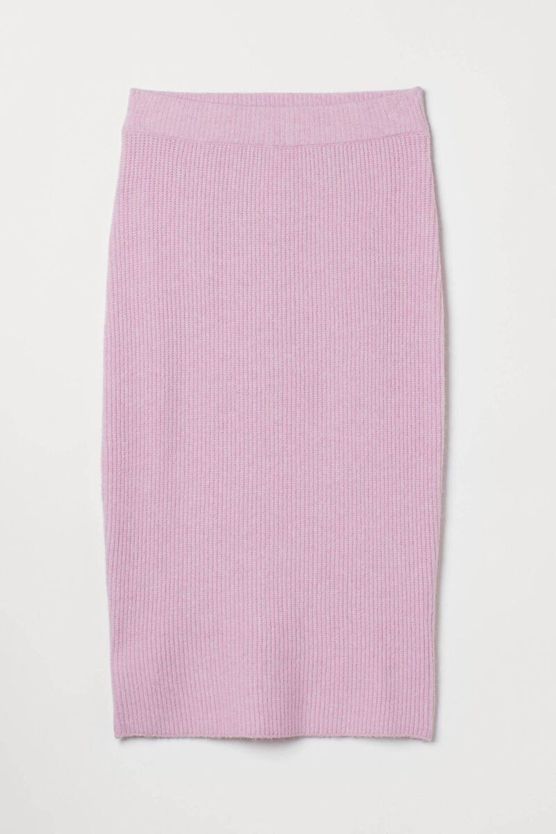 Ribbed Pencil Skirt, €22.99, H&M Ribbed Pencil Skirt, €22.99, H&M
