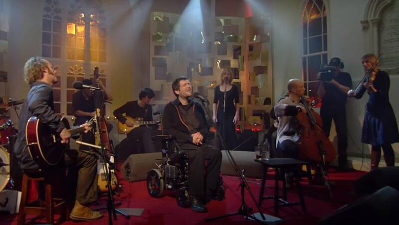 Interference playing in St James' Church, Dingle, at Other Voices. 