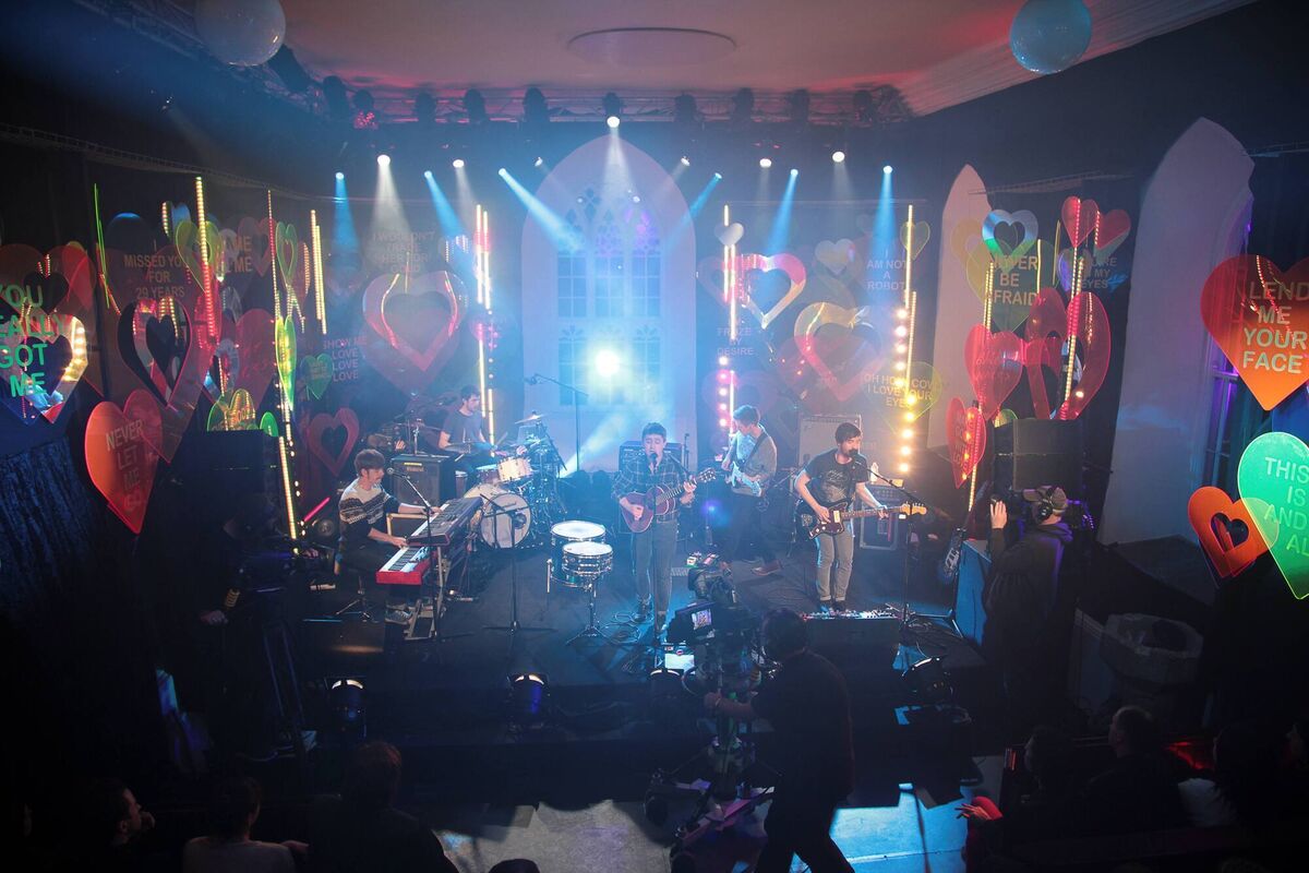 Conor O'Brien and Villagers performing at Other Voices in 2012. 