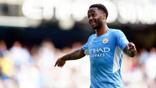 <p>Manchester City’s Raheem Sterling (Zac Goodwin/PA)</p>