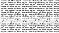 US stenographer fired after typing nothing but 'I hate my job'