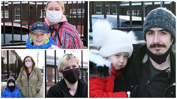 Clockwise from top left: Annmarie O'Neill and her eight-year-old son Luke; Robert Kelly and four-year-old Arya; mother of eight-year-old twins Edel Ryder-Hanrahan; and Emma and Ryan Long. Pictures: Denis Minihane