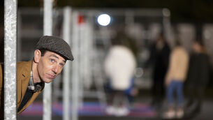 <p>Ryan Tubridy during the opening sequence for last night's Toy Show. Picture: Andres Poveda</p>