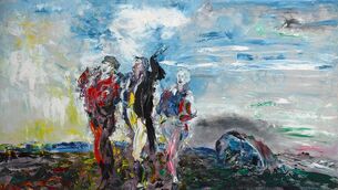 <p> Shouting by Jack B. Yeats painted in 1950, late in his career.</p>