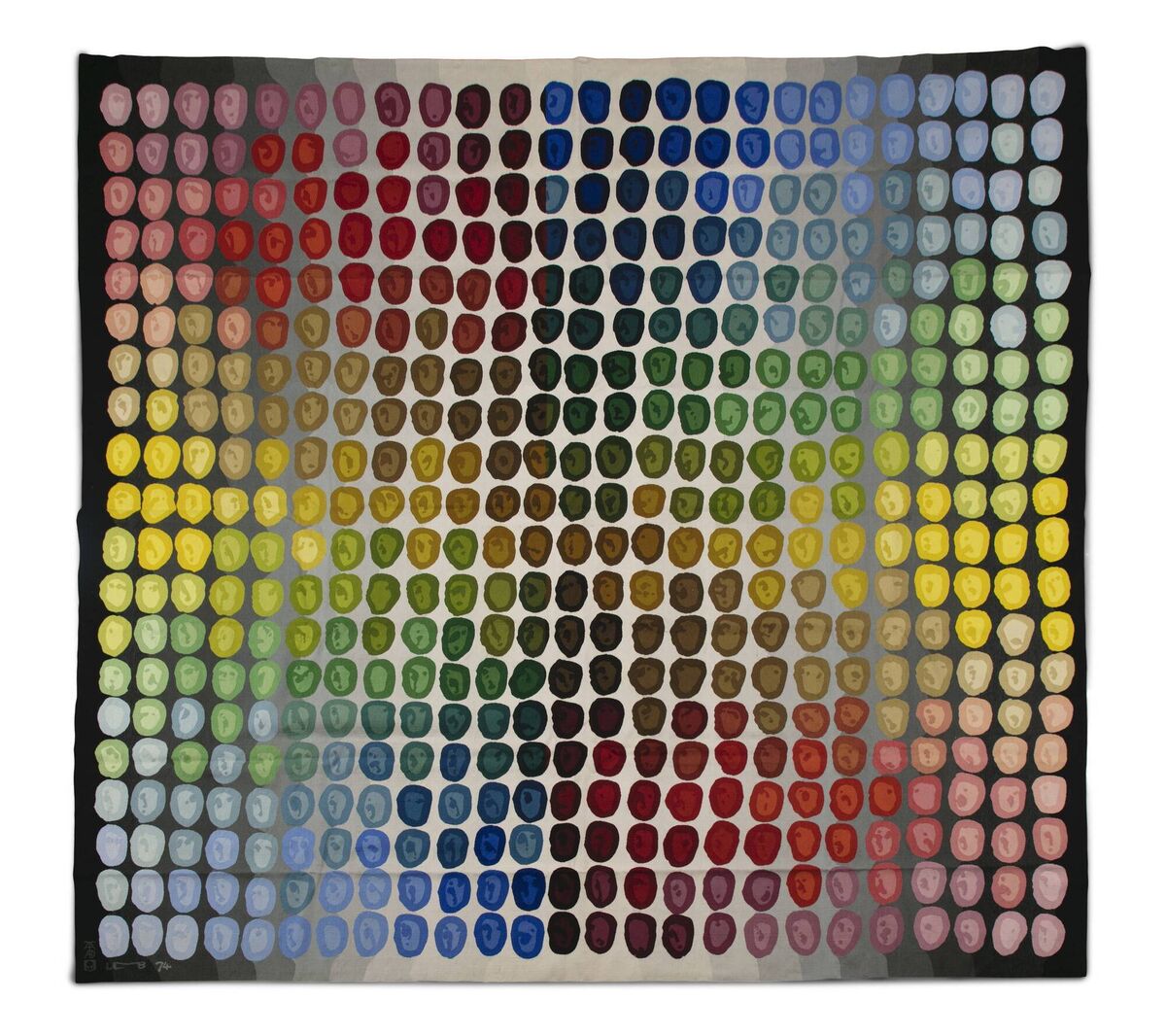 This Aubusson tapestry by Louis le Brocquy.