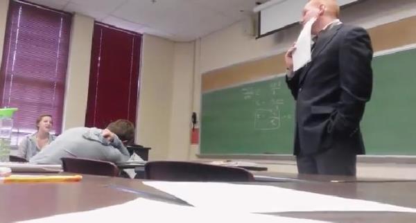 VIDEO: College students pull fantastic April Fool's prank on professor