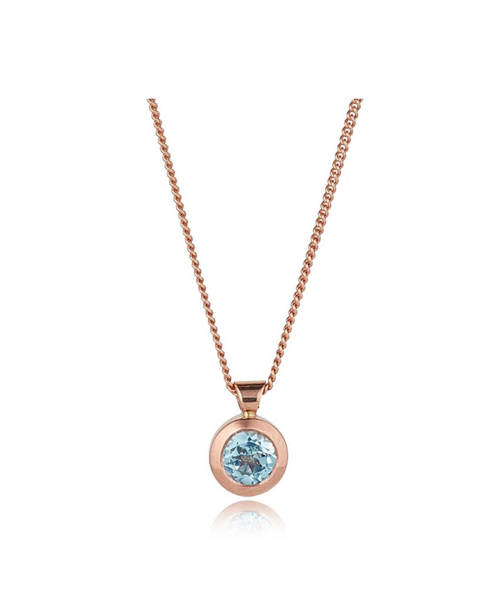 Blue Topaz Rosa Pendant, €570, Stonechat Jewellers